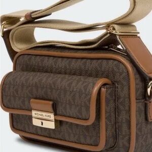 Michael Kors Tan and Brown Crossbody Bag
Brand new